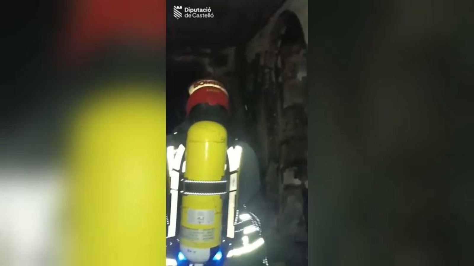 Imatges de l'incendi a una vivenda de Vinaròs esta vesprada