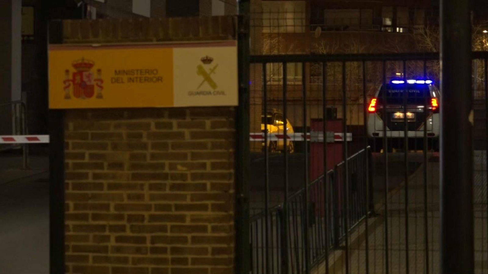 La caserna de la Guàrdia Civil de Castelló, on es troben les persones detingudes