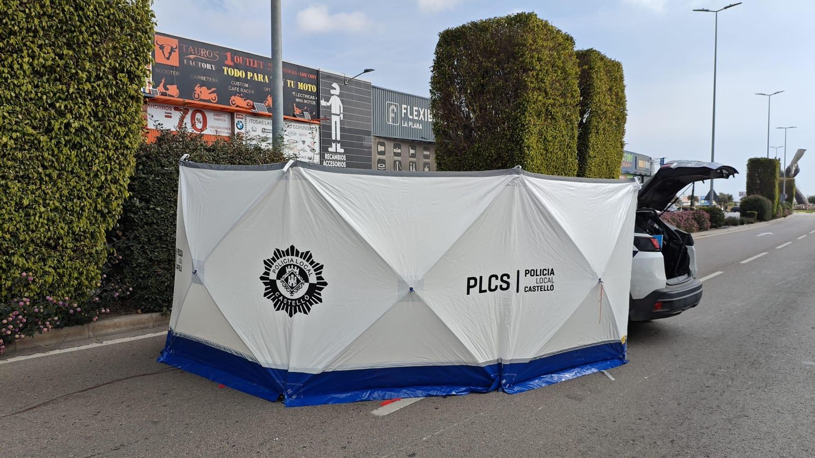 La Policia Local investiga un accident mortal al Bulevard Sud de Castelló de la Plana