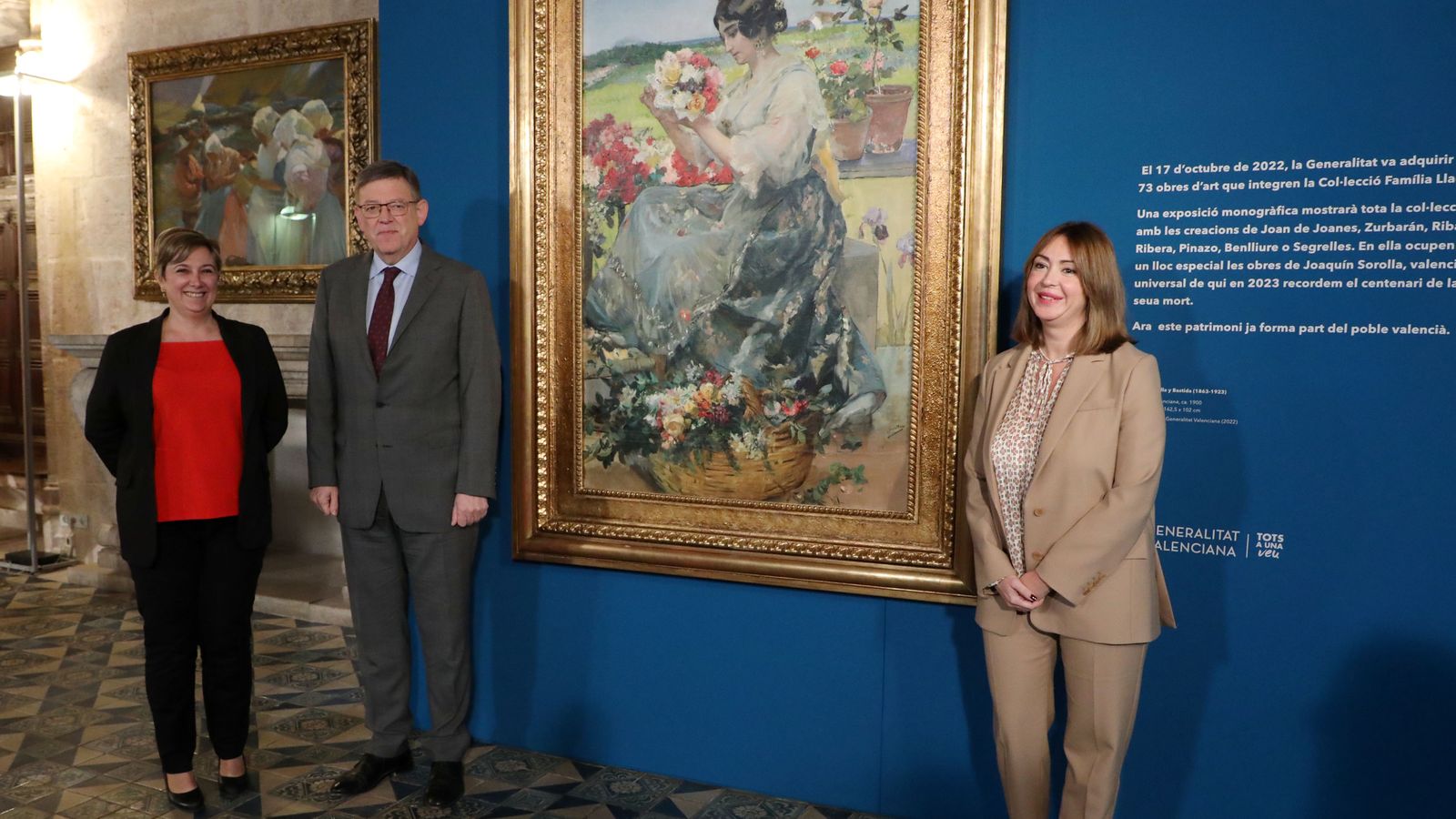 Acte de presentació de l'acord amb la familia Lladró, a novembre de 2022