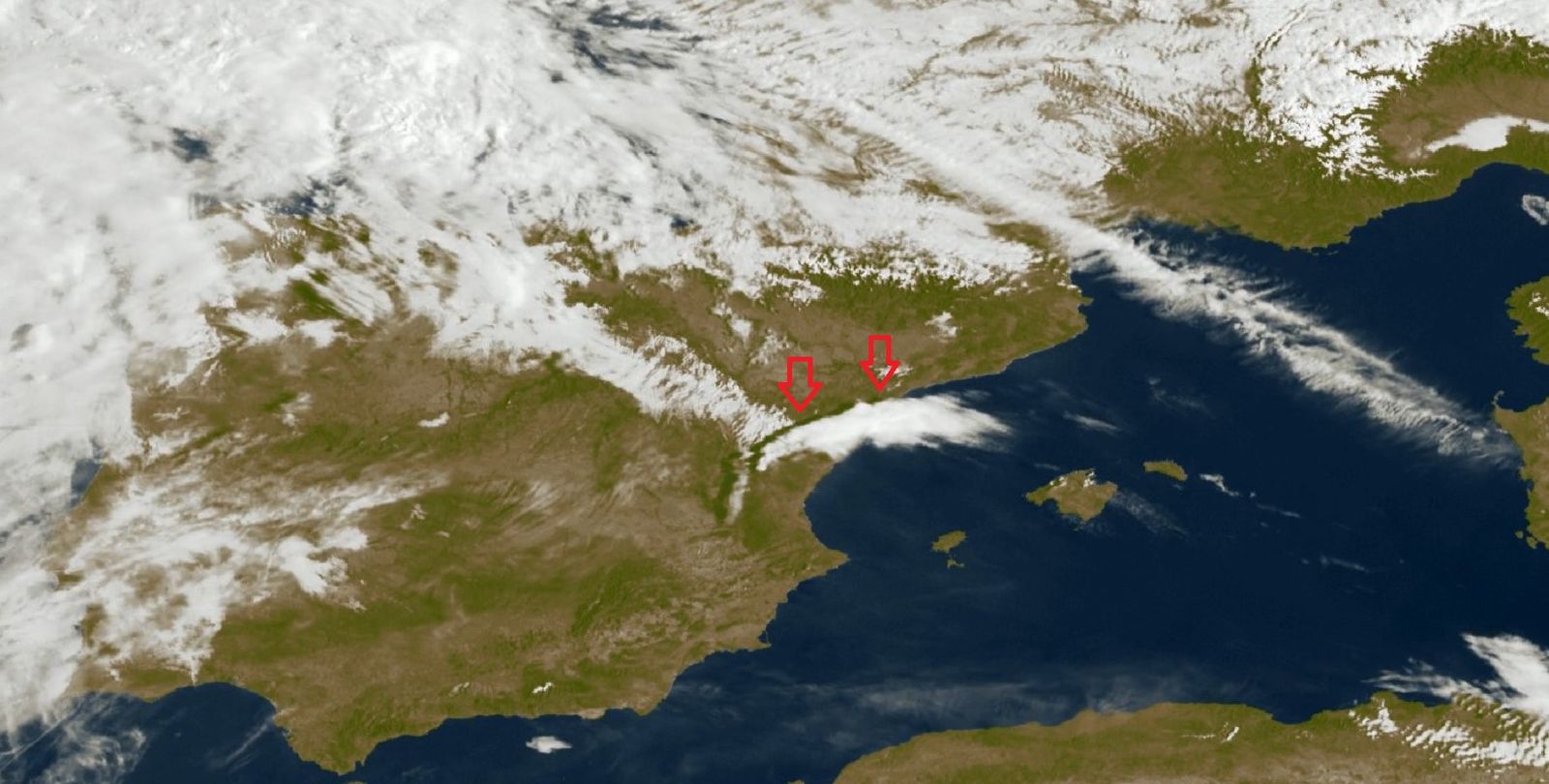 Imatge des del Meteosat