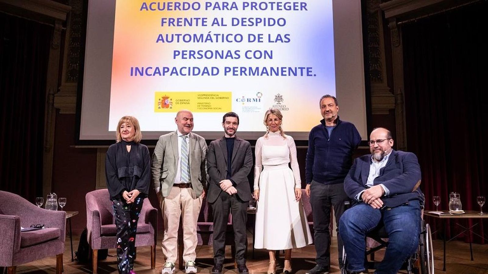 Acte de presentació de l'acord entre el Ministeri de Treball i Cermi