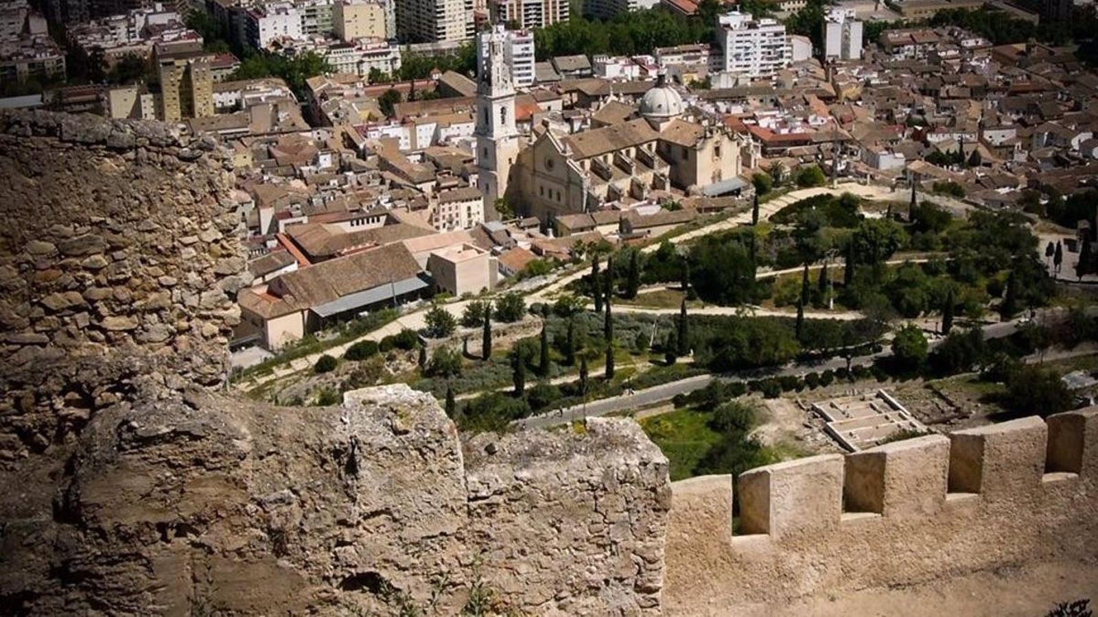 Imatge aèria de Xàtiva