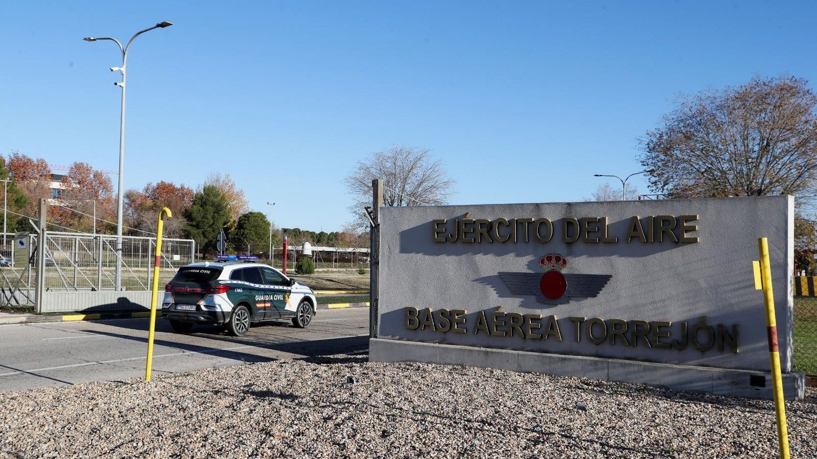 Entrada a la base aèrea de Torrejón de Ardoz (Madrid)