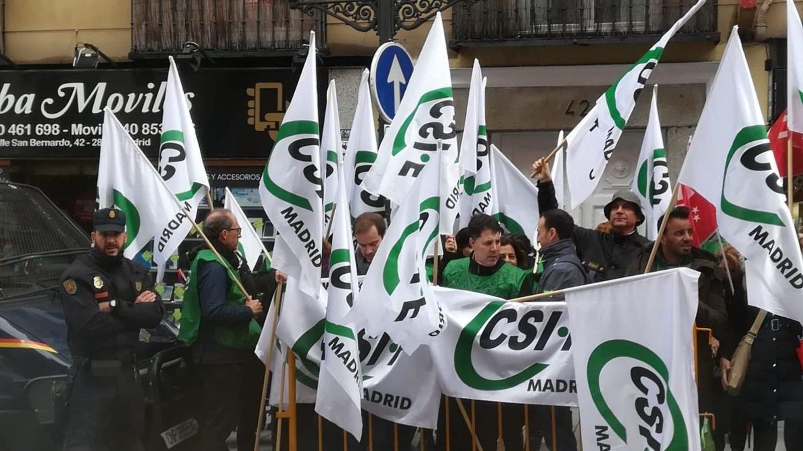 Protesta a Madrid del funcionaris de Justícia