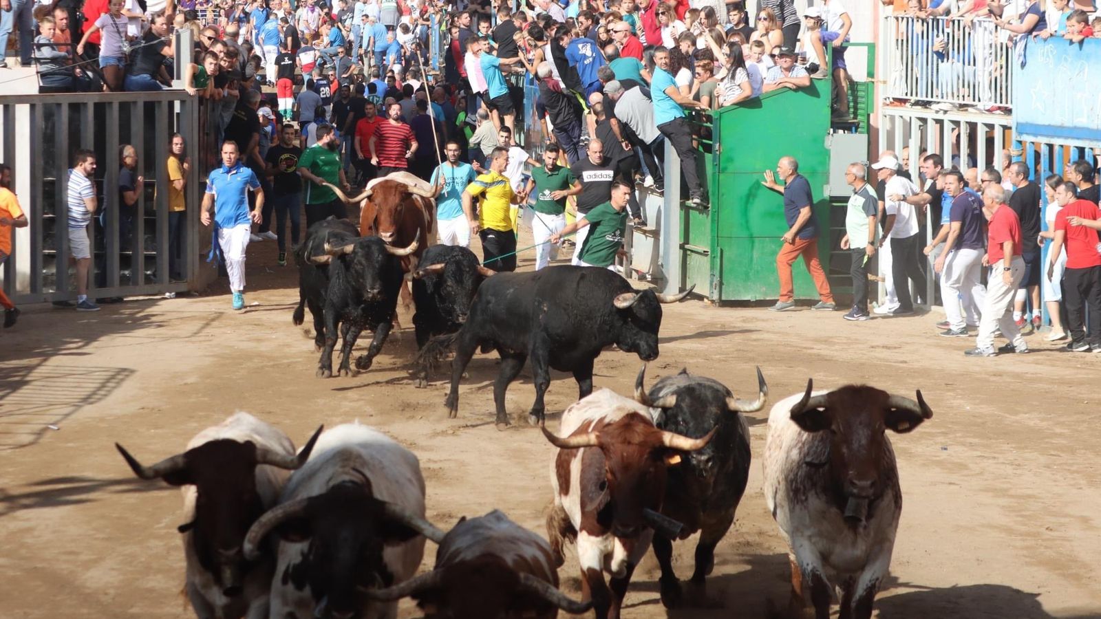 Un moment del segon correbou de la Fira d'Onda, aquets divendres