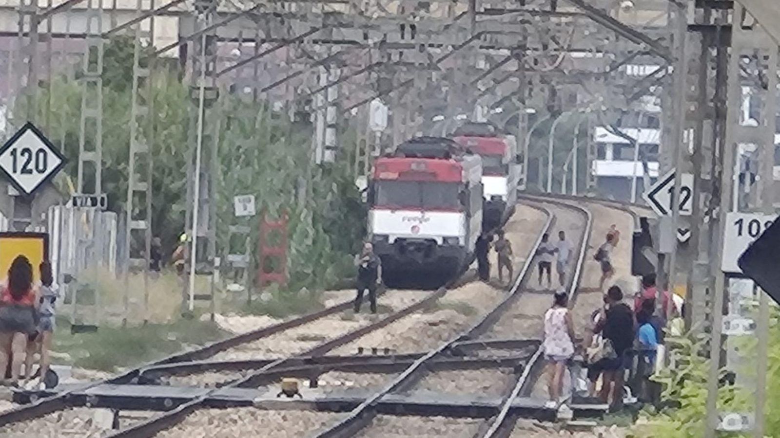 Trens afectats pel inciente del diumenge a Alfafar
