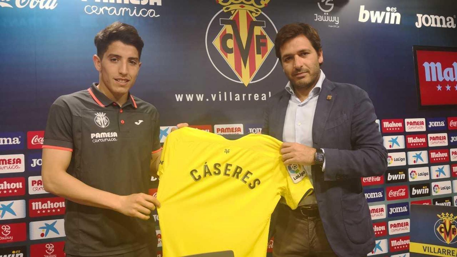 Presentació de Santiago Cáseres a la Ciutat Esportiva del Vila-real