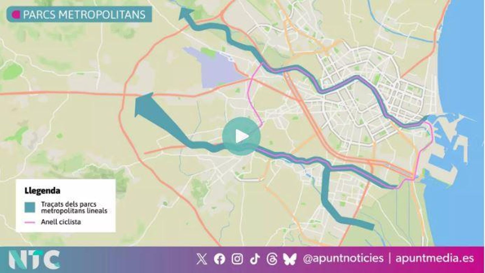 Les riberes del riu Túria i el barranc de Poio es convertiran en espais verds