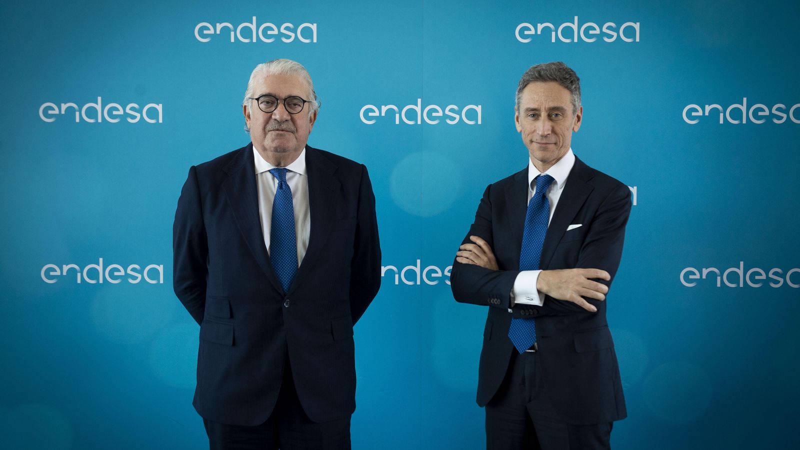 El conseller delegat d'Endesa, José Bogas, i el director general,, Marco Palerm, ha presentat els resultats aquest divendres a Madrid