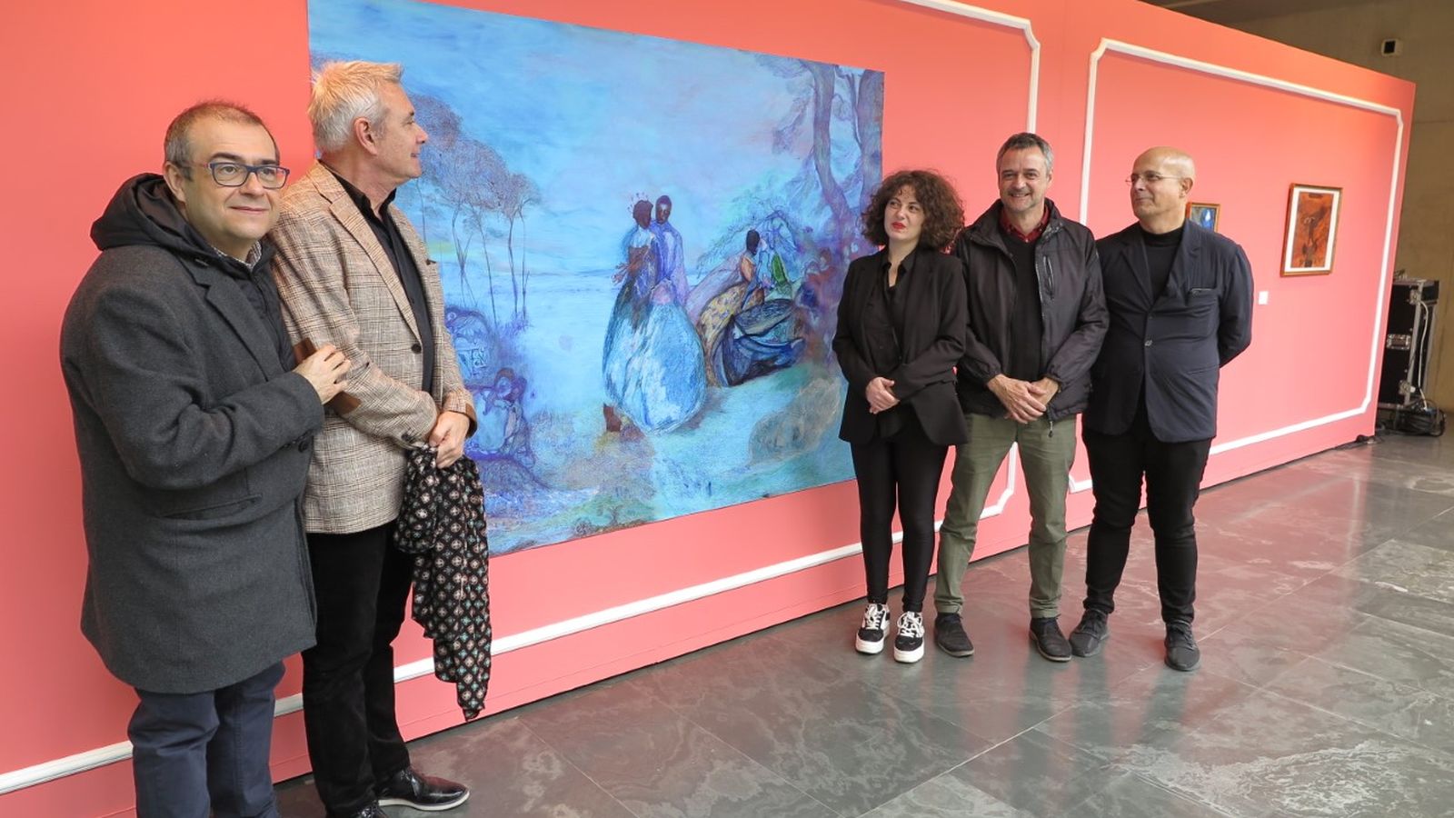 Moments de la presentació de l’exposició al Museu Valencià de la Il·lustració i la Modernitat