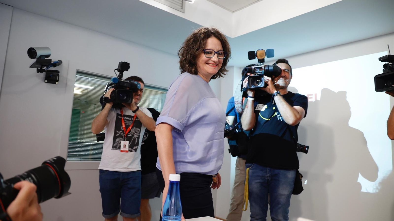 Oltra, en una imatge del dia en què va dimitir