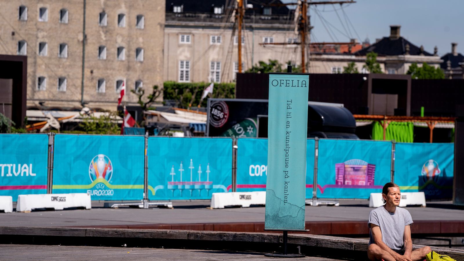 La platja d'Ofelia a Copenhaguen, Dinamarca, el 8 de juny