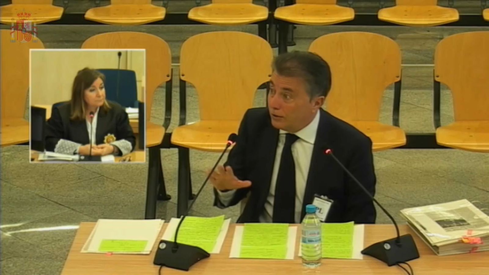 L'exconseller de Sanitat Sanitat Manuel Cervera durant la declaració a l'Audiència Nacional