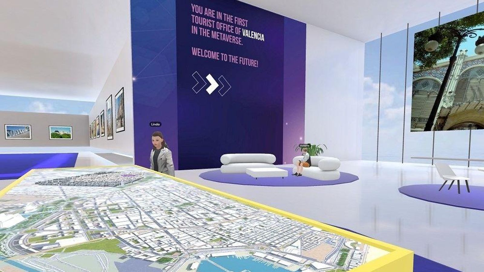 Oficina de turisme en el metavers que s'ha presentat aquest dimecres en el congrés internacional de Turisme Intel·ligent de la ciutat