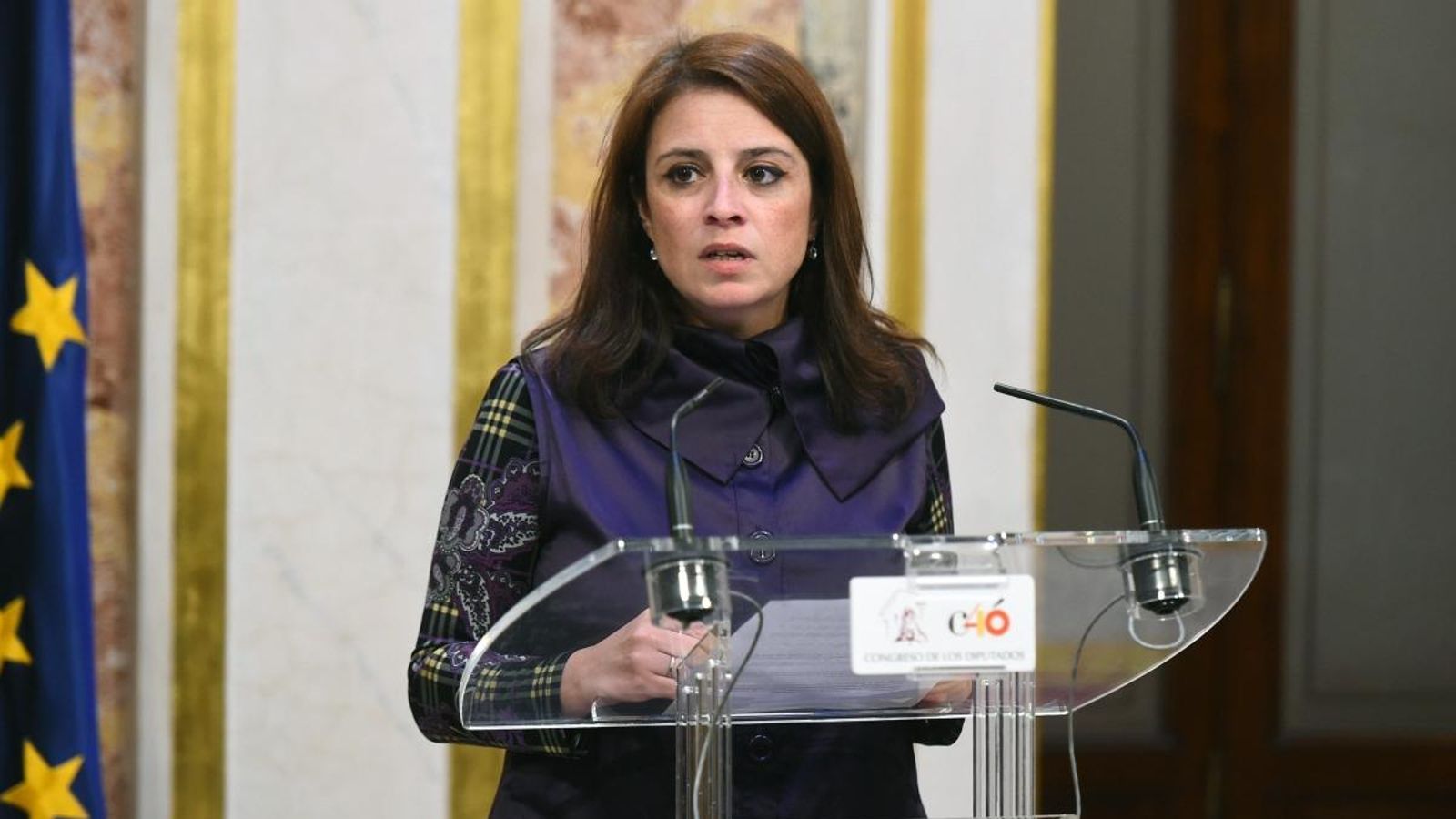 La portaveu del Grup Socialista al Congrés dels Diputats, Adriana Lastra, ha defés el pressupostos