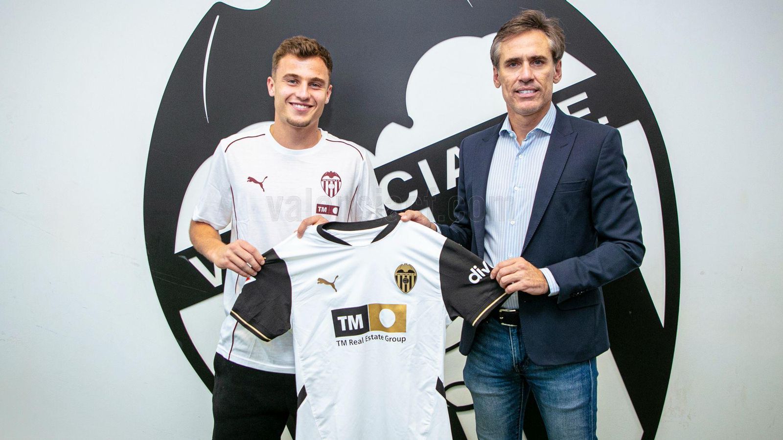 Germán Valera, amb la camiseta del València