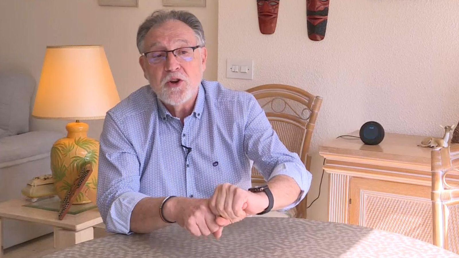 Félix César Alonso Moreno, de l'empresa de peritatge d'incendis Synthesis, durant l'entrevista