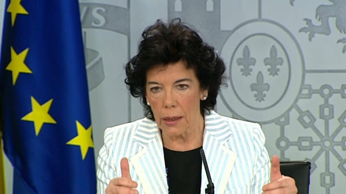 La ministra portaveu, Isabel Celaá, després del Consell de Ministres La ministra portaveu, Isabel Celaá, després del Consell de Ministres