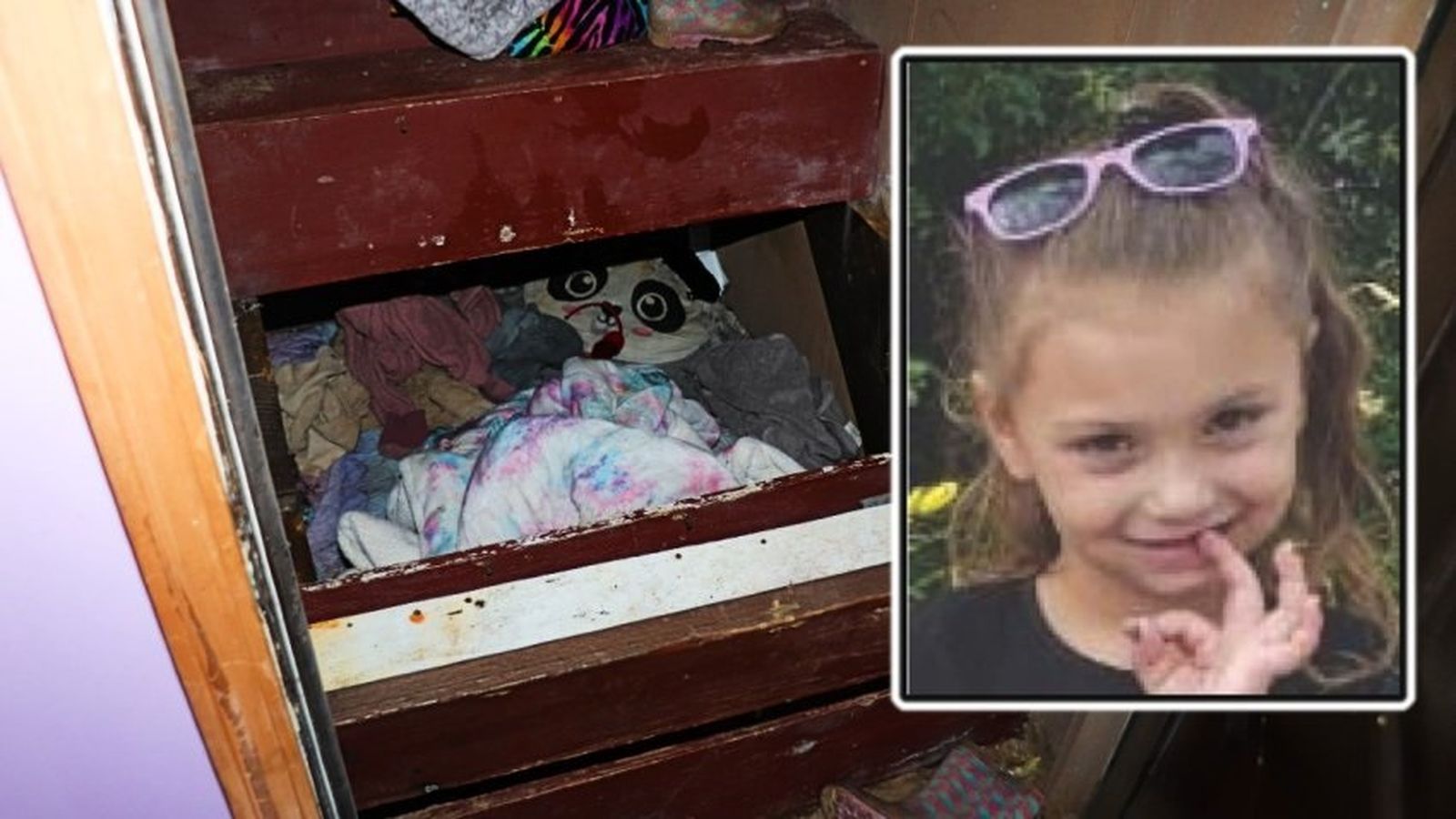 Lloc sota l'escala on estava amagada Paislee Shultis