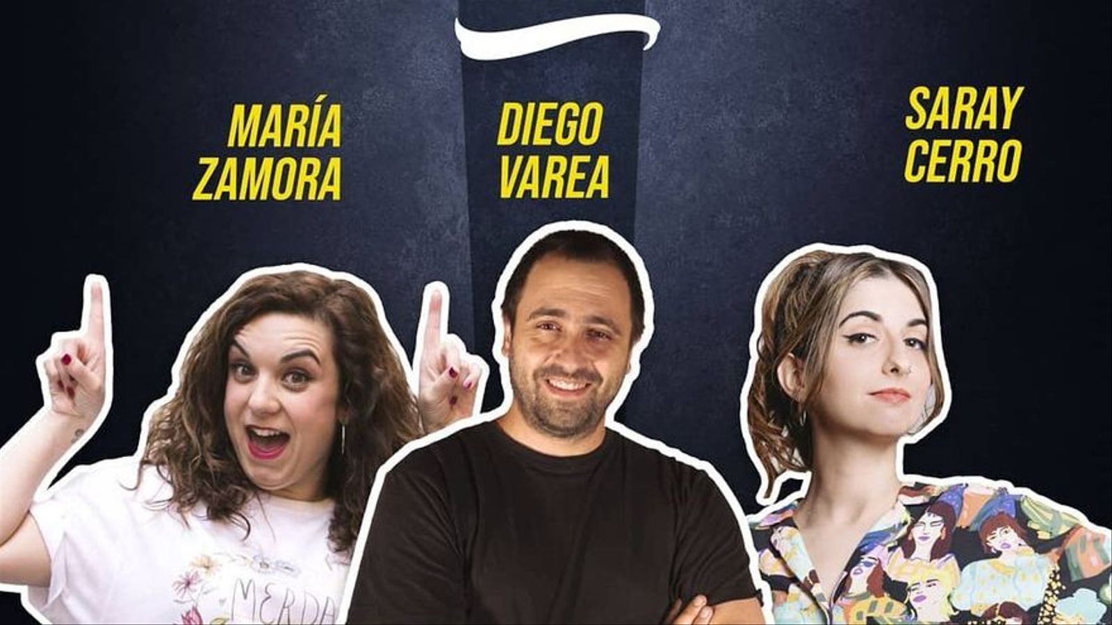 Una imatge dels monologuistes que participaren a Moncofa