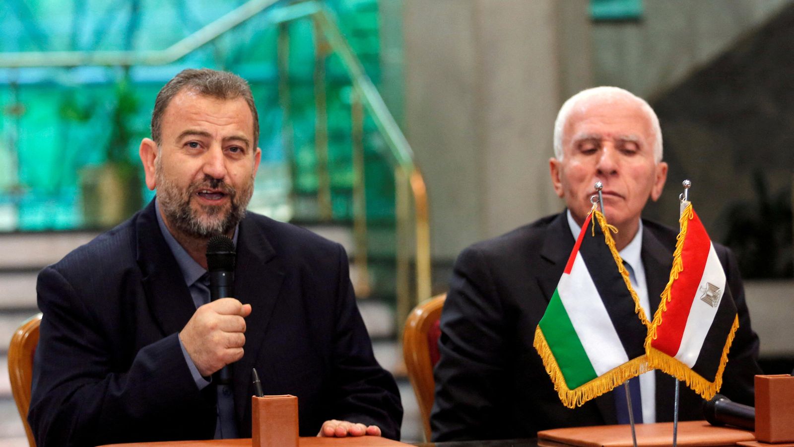 Saleh al-Arouri (esquerra), lider de Hamàs Saleh al-Arouri, lider de Hamàs