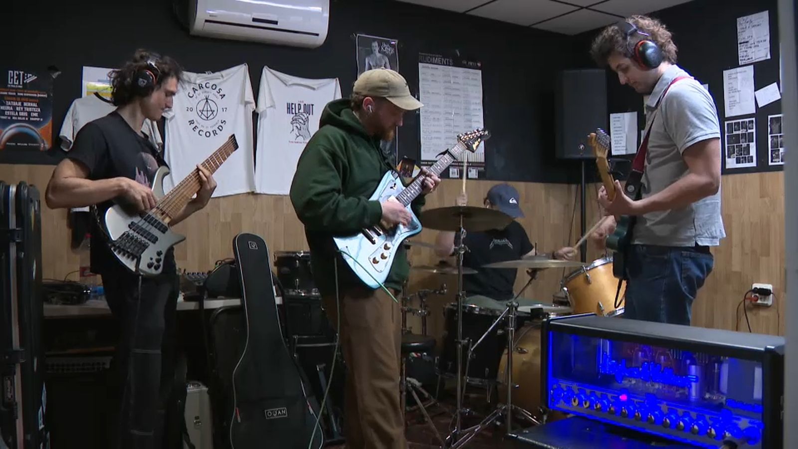 Bernal en la sala d'assajos