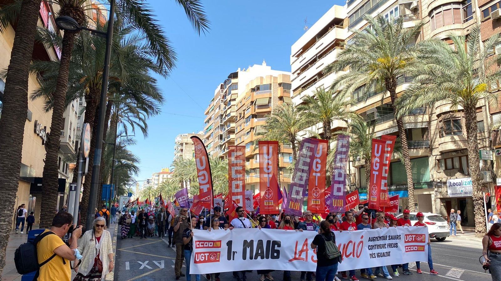 Manifestació de l'1 de Maig a Alacant