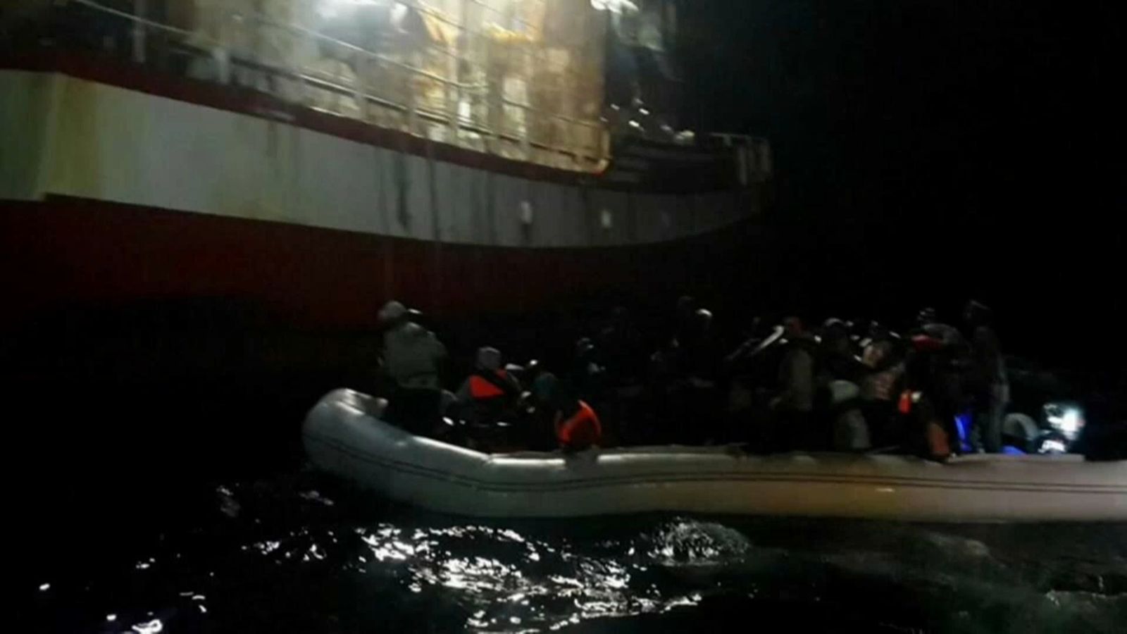 Foto prèvia al rescat dels migrants