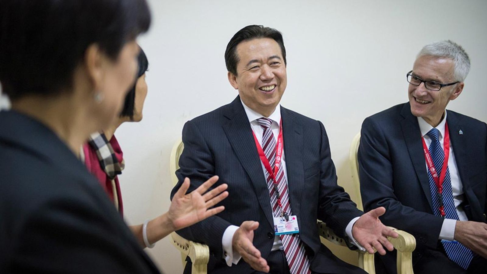 El president d'Interpol, Meng Hongwei, a Bali, Indonèsia El president d'Interpol, Meng Hongwei, a Bali, Indonèsia