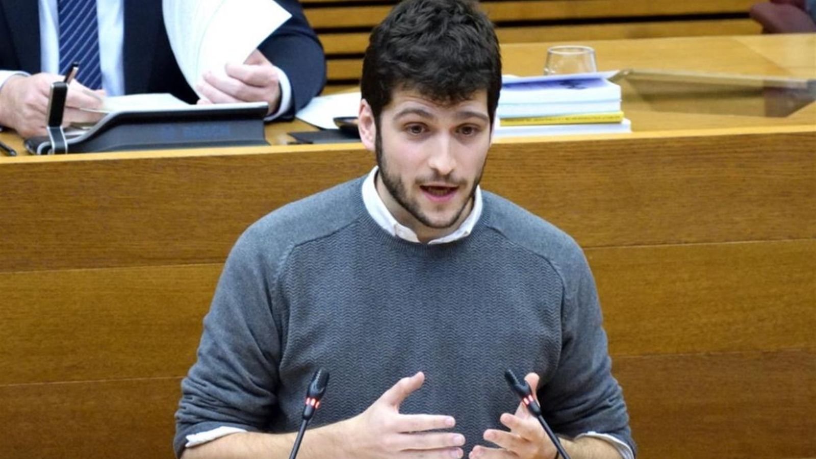 Imatge d’arxiu del síndic de Podem en les Corts, Antonio Estañ. Inma Caballer (Corts)