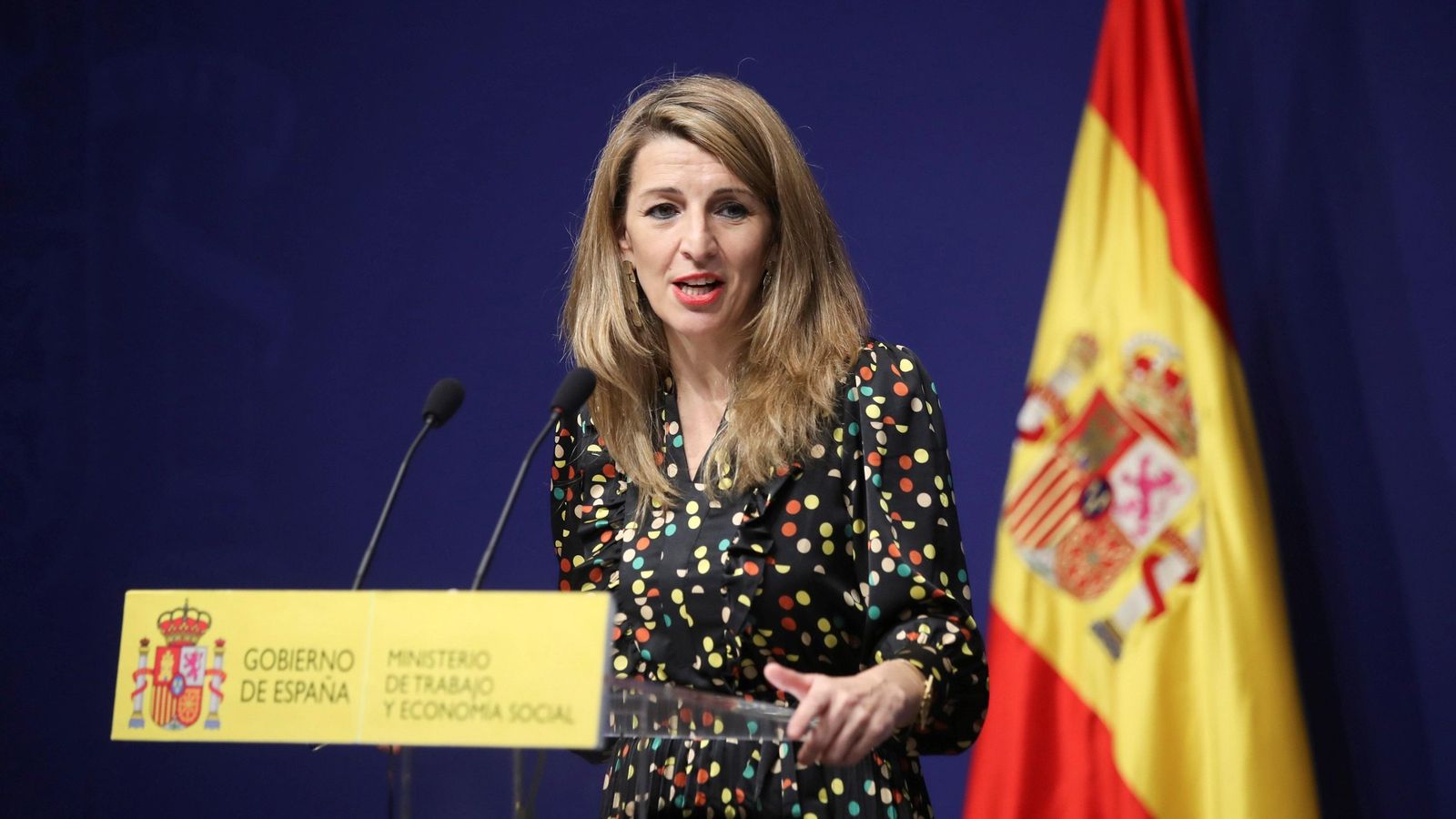 Imatge d'arxiu de la ministra de Treball, Yolanda Díaz