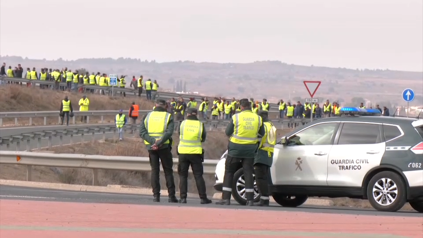 Mobilitzacions protagonitzades pels agricultors a la A-3