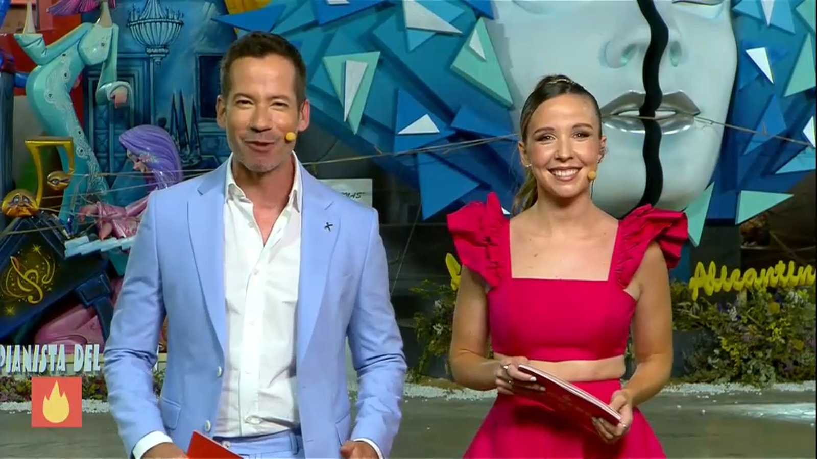 Ferran Cano i Berta Báidez en la prèvia de l'Especial Cremà Fogueres 2024