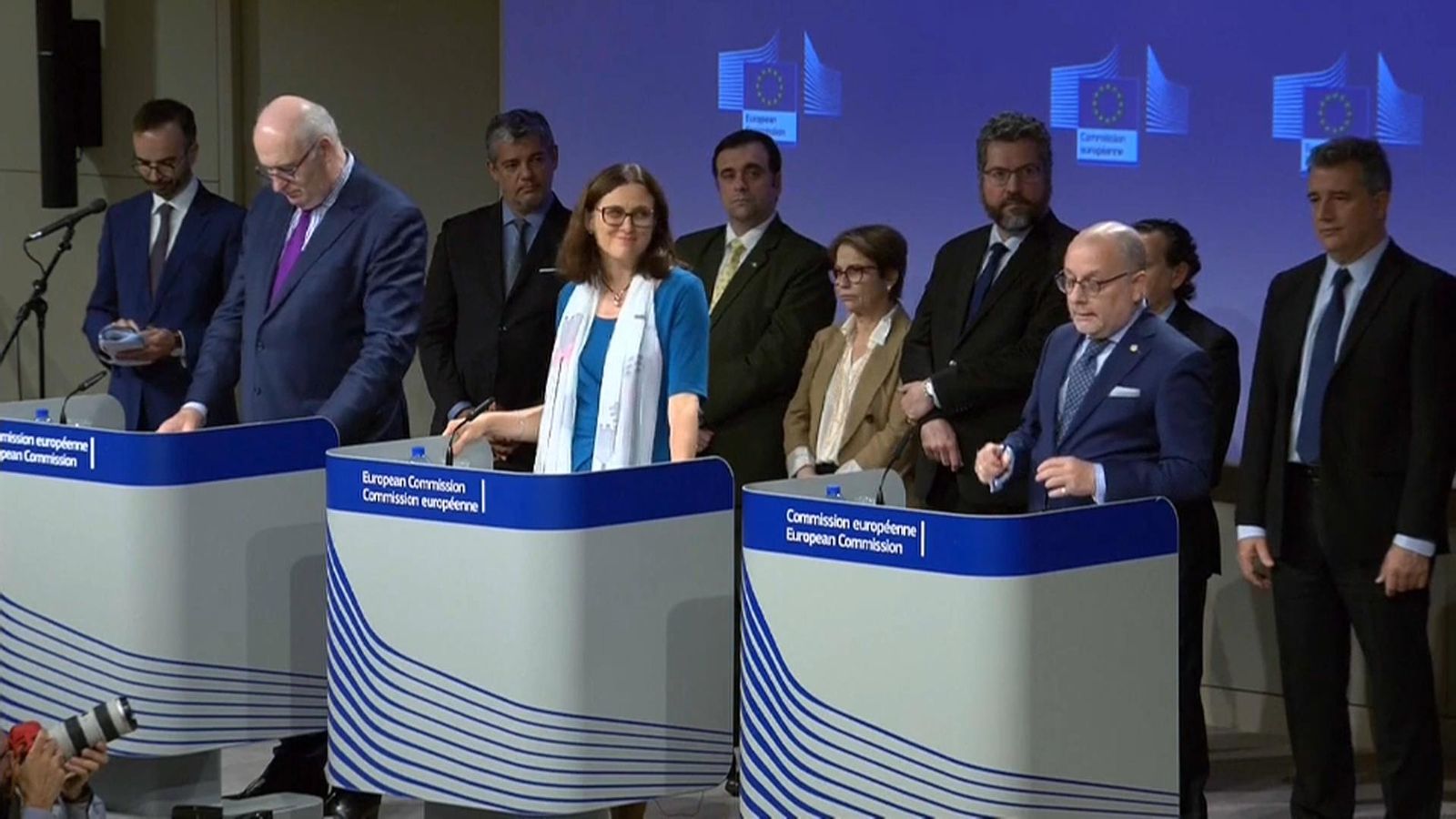 Roda de premsa en què s'ha fet l'anunci aquest divendres