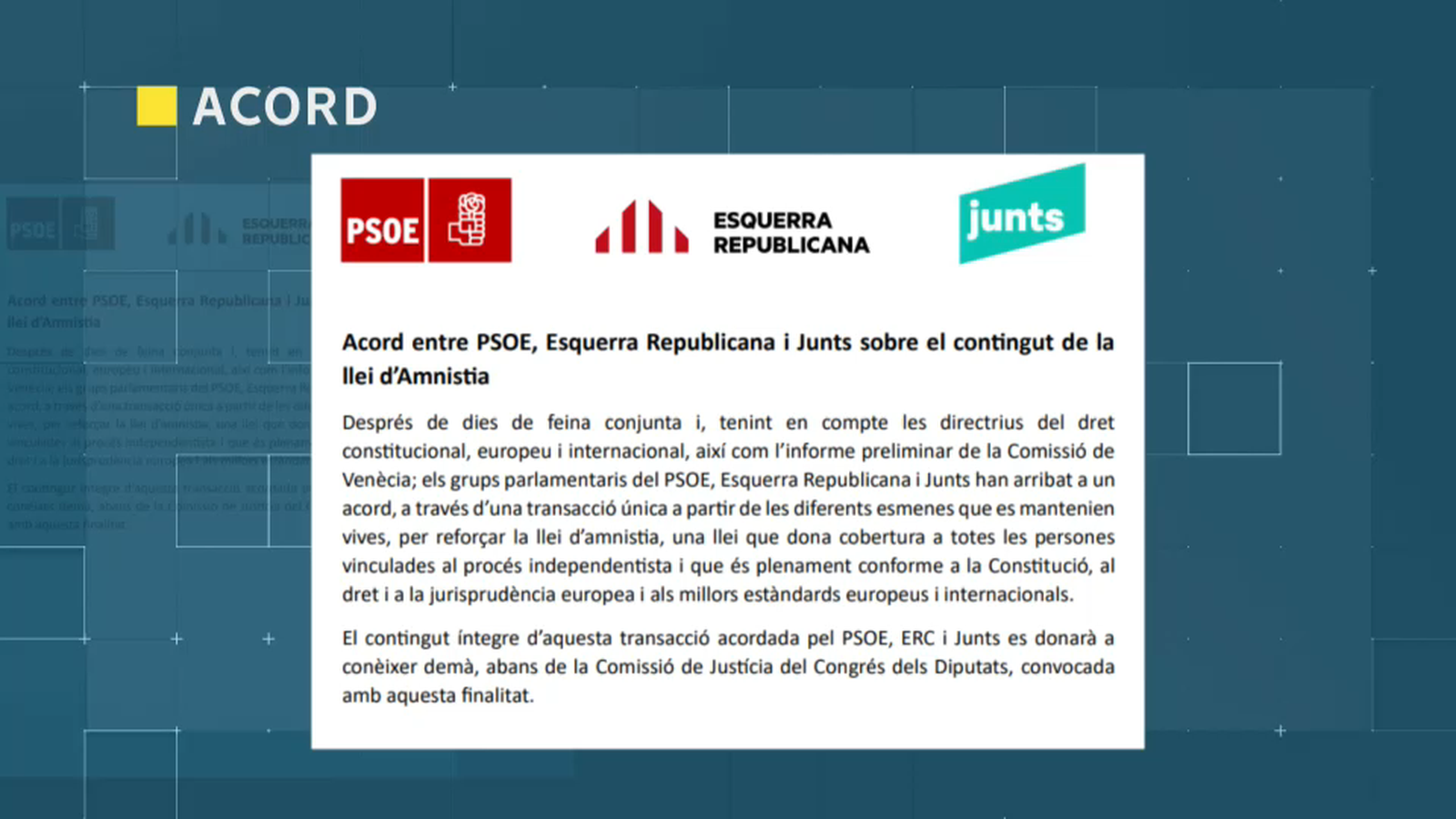Acord sobre la llei d'amnistia