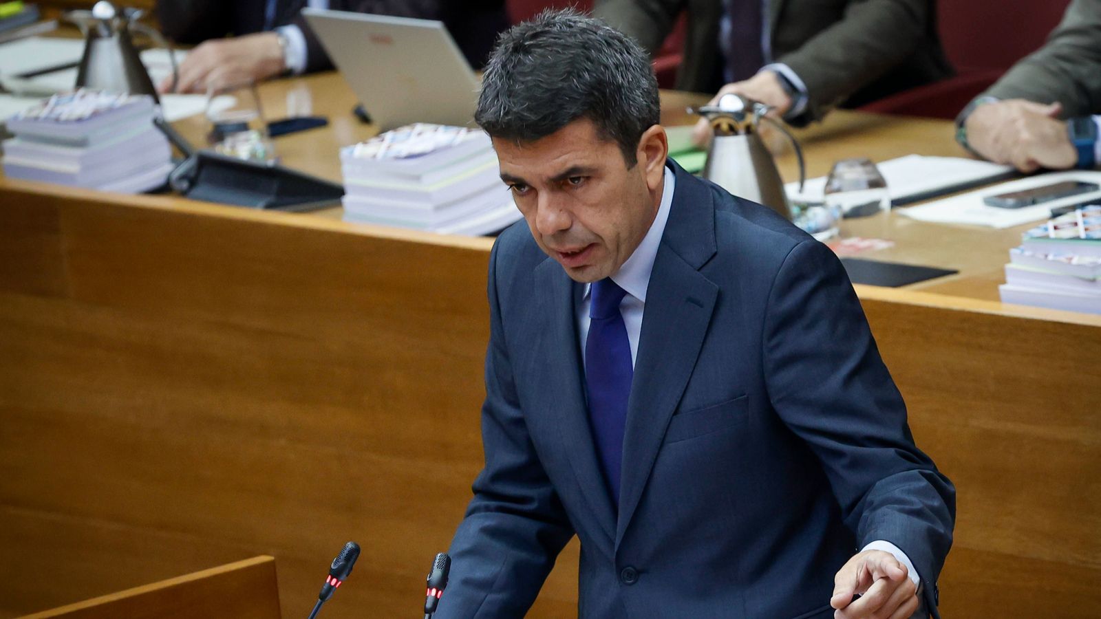 Carlos Mazón, este dijous, a les Corts