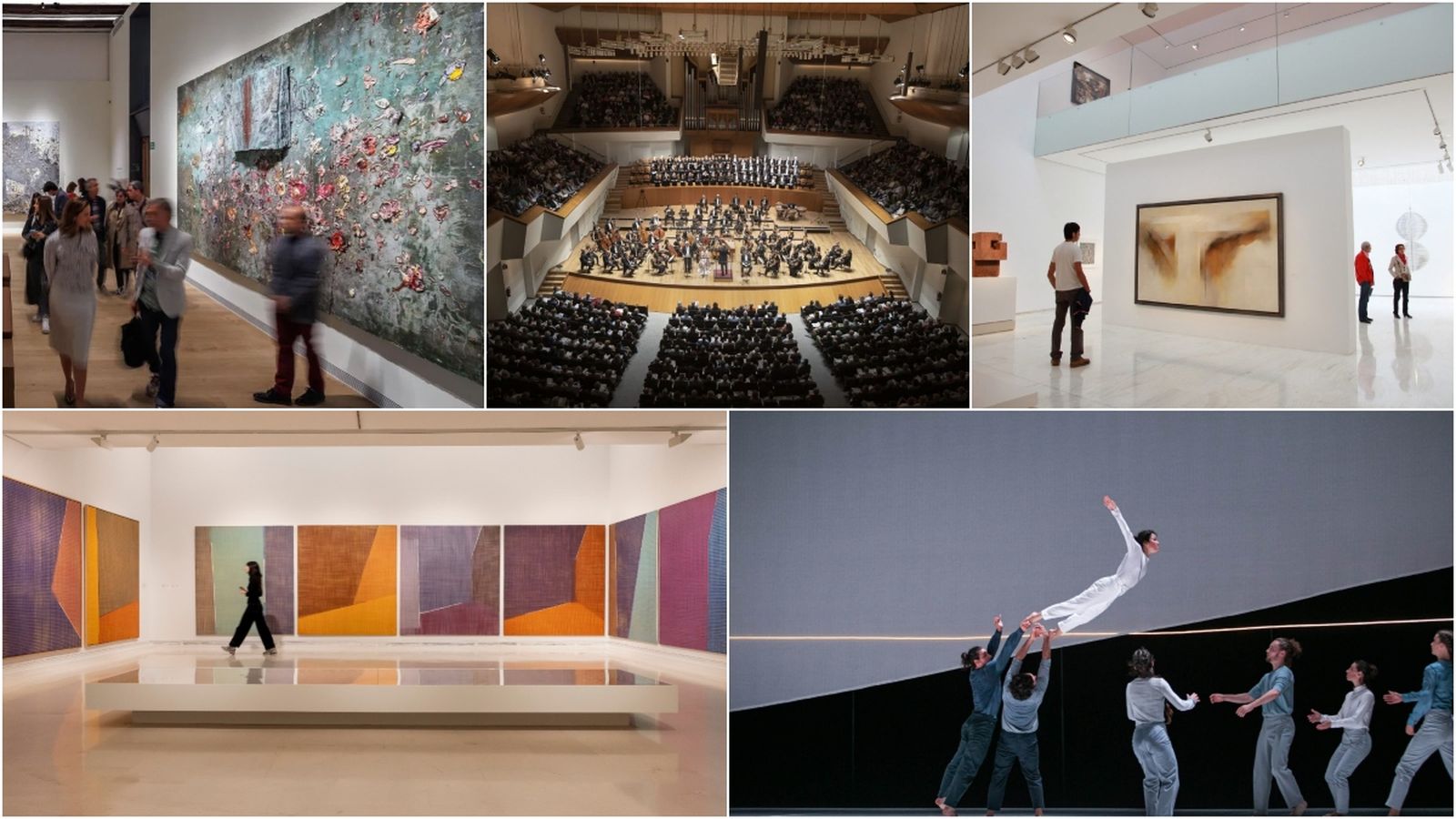 Imatges d'arxiu del Centre Hortensia Herrero, el Palau de les Arts Reina Sofia, el MACA, l'IVAM i Dansa València