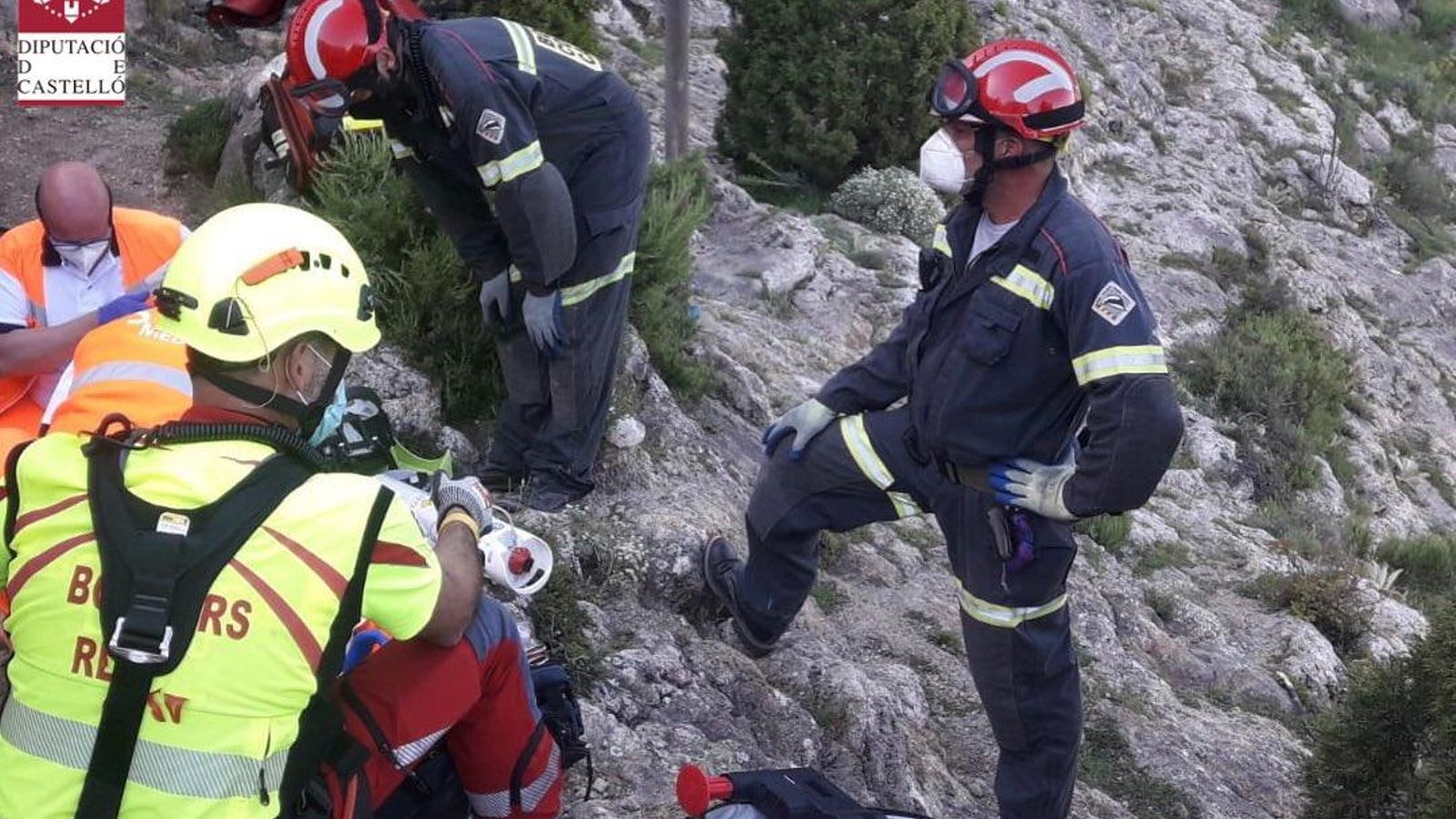 Rescat del senderista a la cova de la Cerdaña