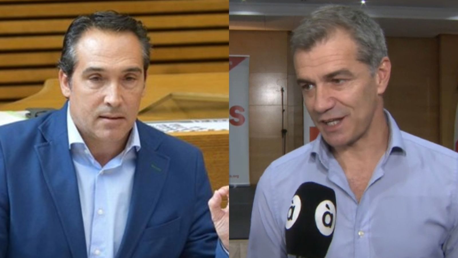 Rubén Ibáñez (PP) i Toni Cantó (Ciutadans)