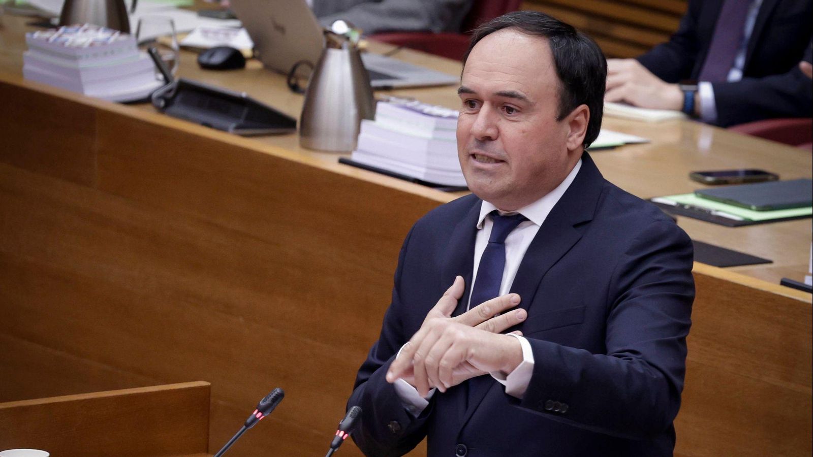 Juanfran Pérez Llorca en el debat del ple de la investidura