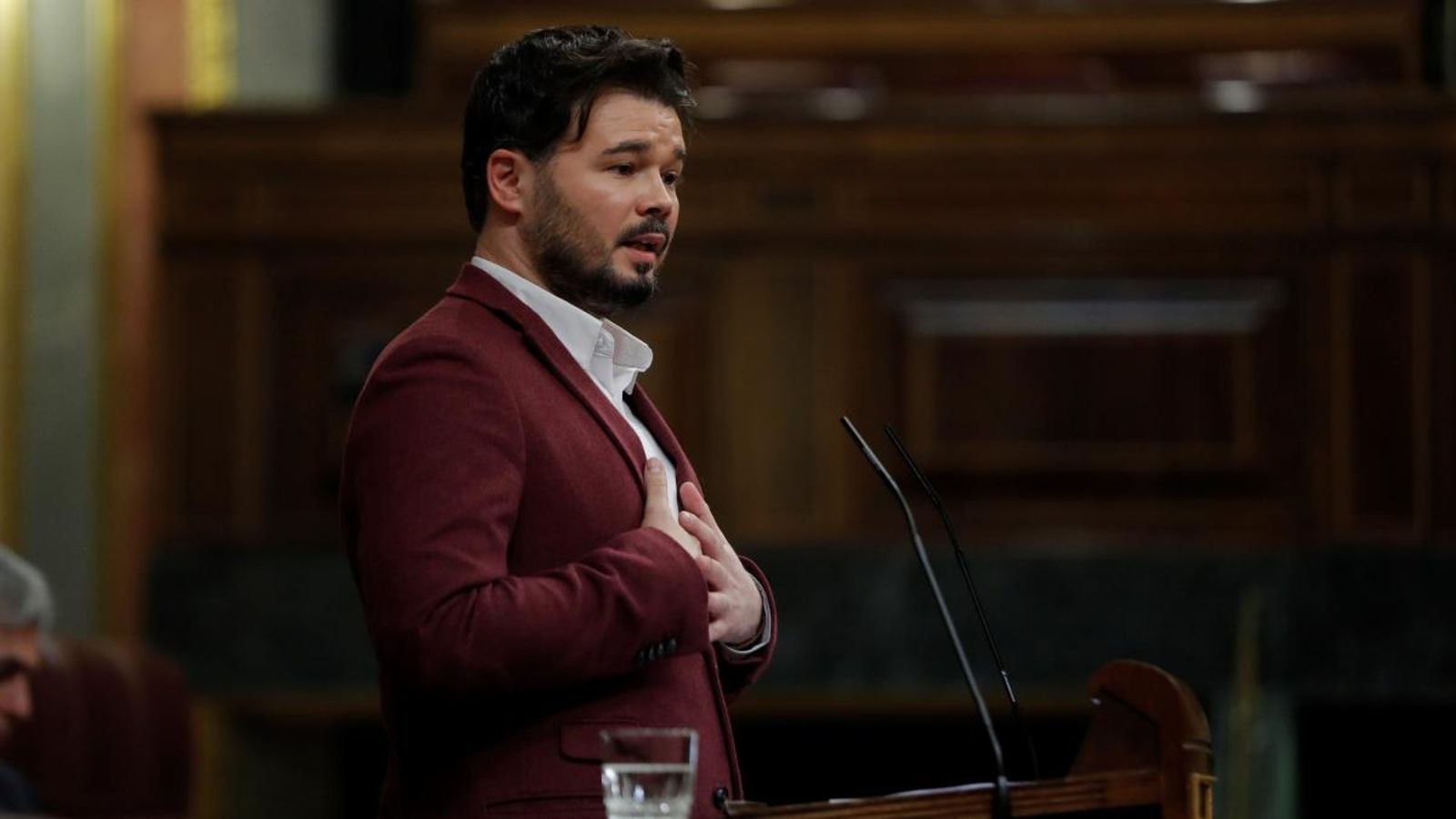 Imatge d'arxiu del portaveu d'ERC al Congrés,  Gabriel Rufián
