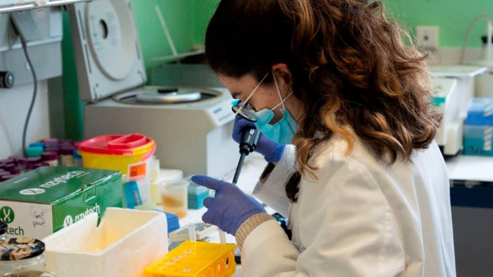 Una investigadora en el laboratori del CNB-CSIC