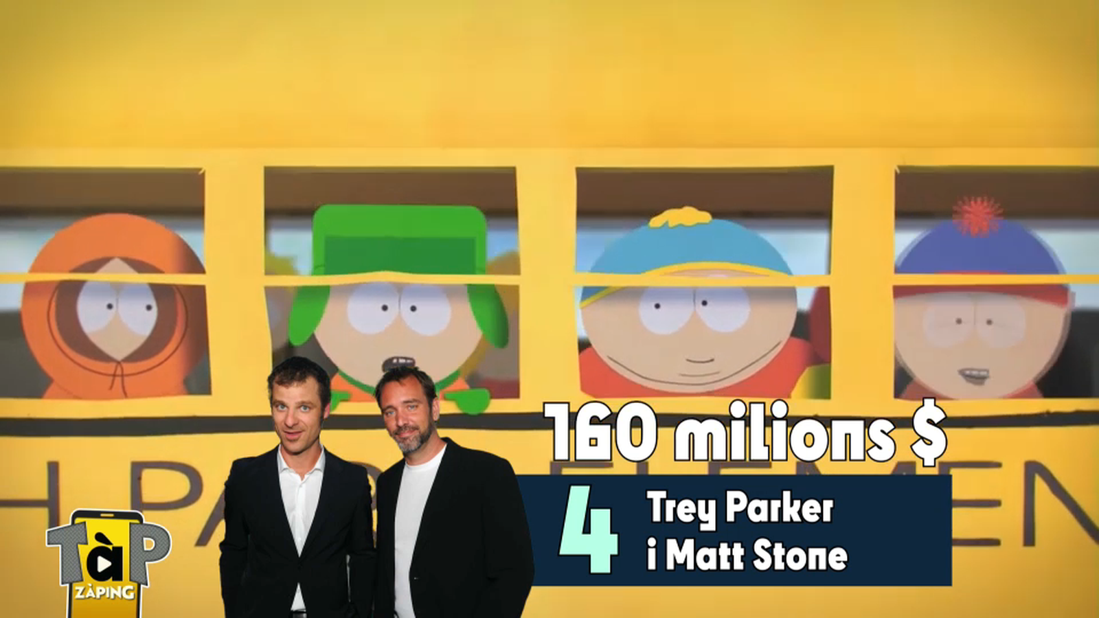 'South Park' va fer guanyar 160 milions de dòlars els seus creadors