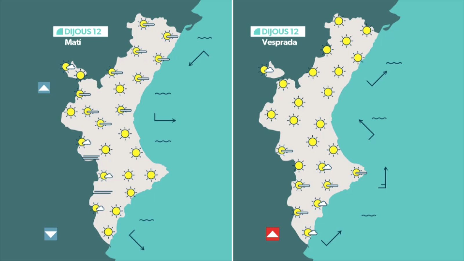 La previsió del 12 de març