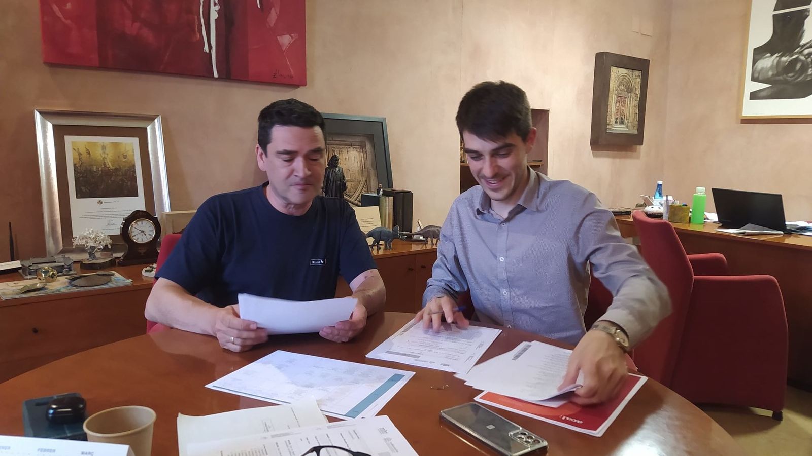 Jesús Ortí (PP) i Bernabé Sangüesa (Independents per Morella)