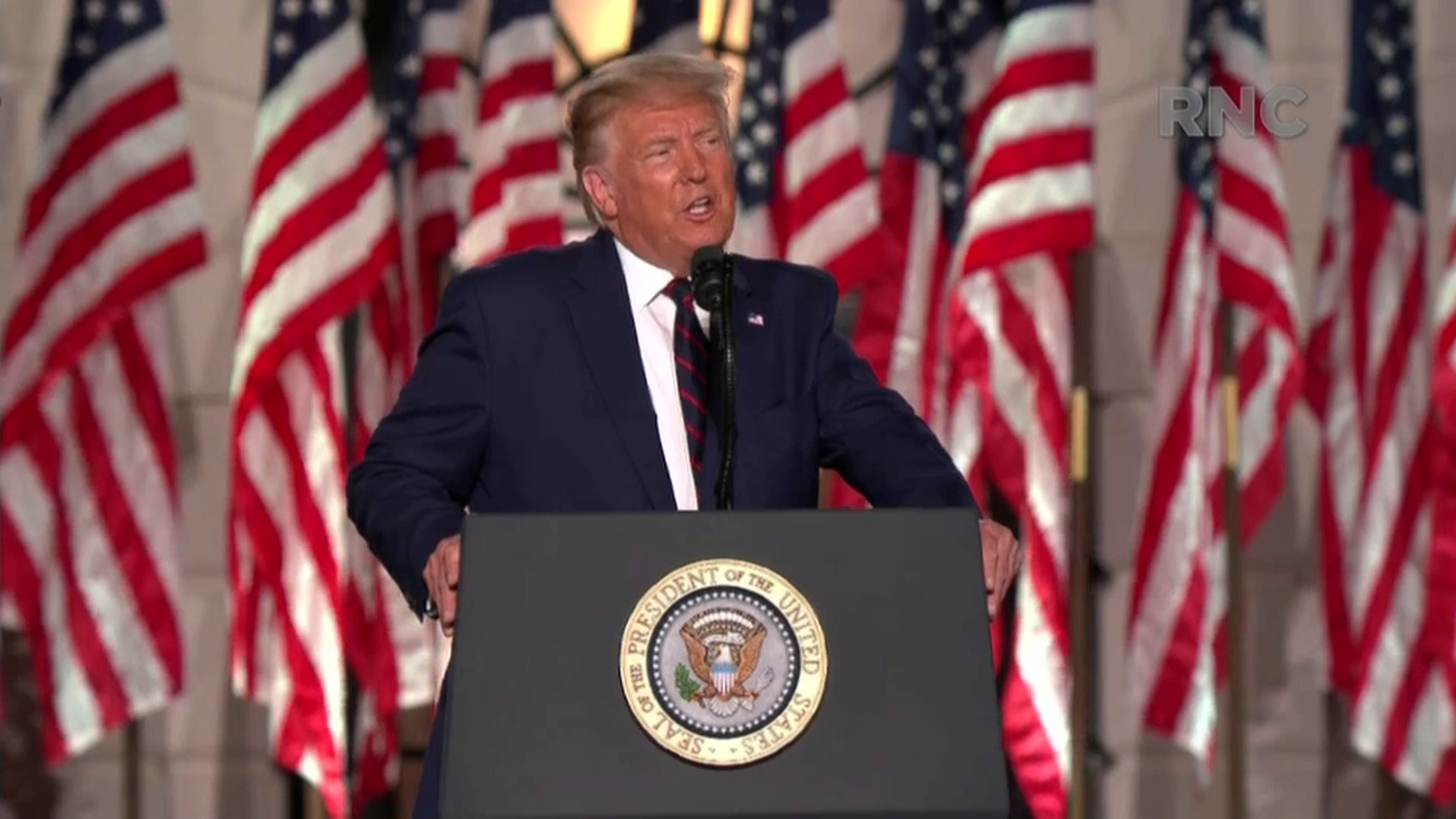 Donald Trump en la Convenció Nacional Republicana