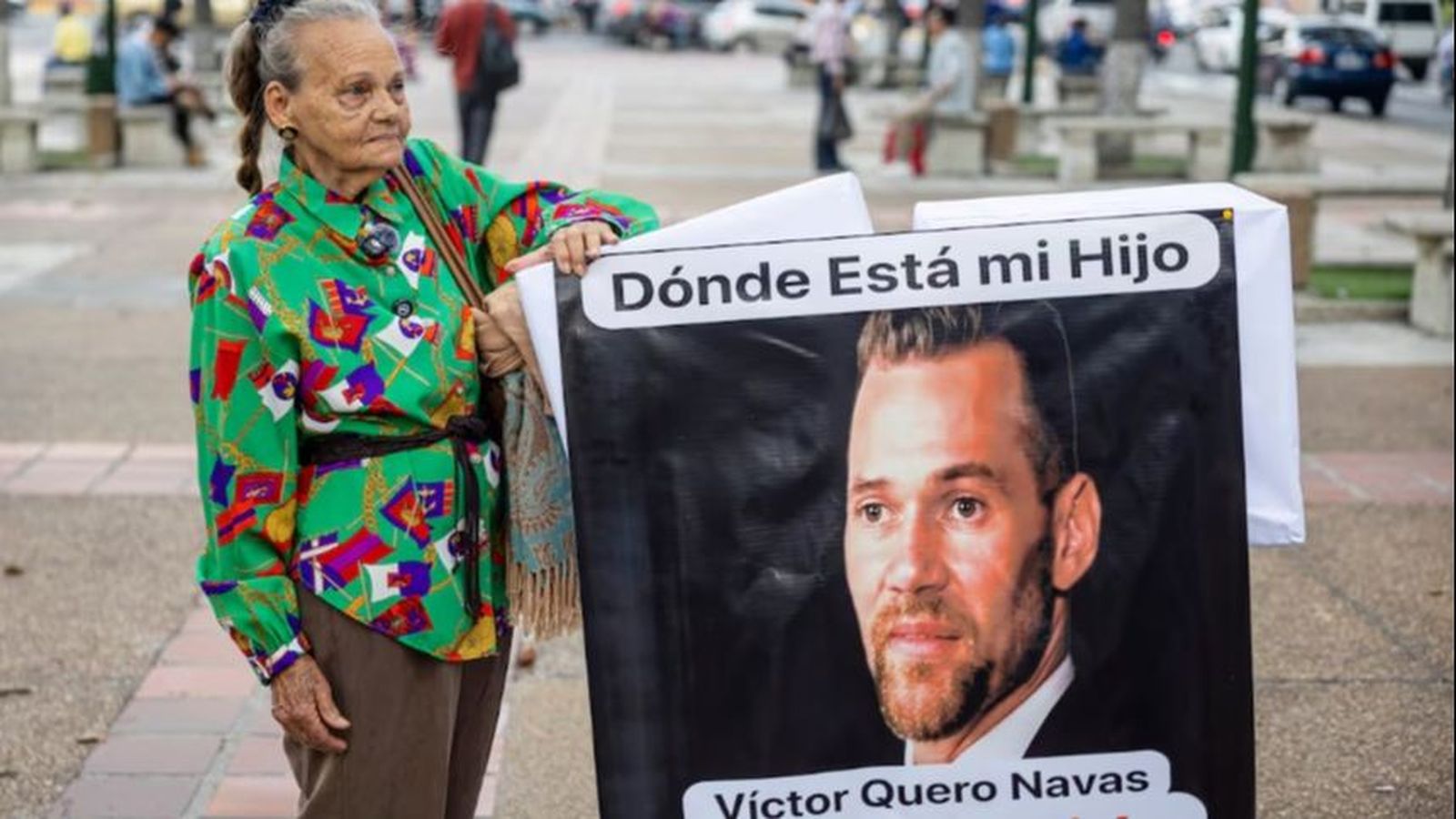 Carmen Navas, mare de Víctor Hugo Quero a Caracas (venezuela), el 4 de maig.