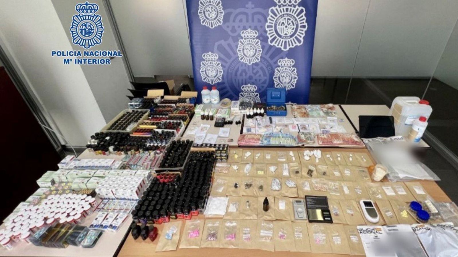 Material inacautat en el registre dels domicilis dels integrants de la trama