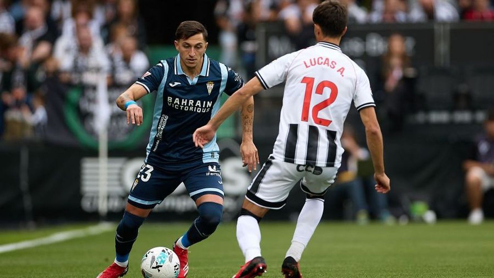 Lucas Alcázar, en una acció del duel